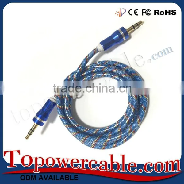 Braided Design 3.5mm Auxiliary AUX Adapter Cable Cord USE For Car photo-3