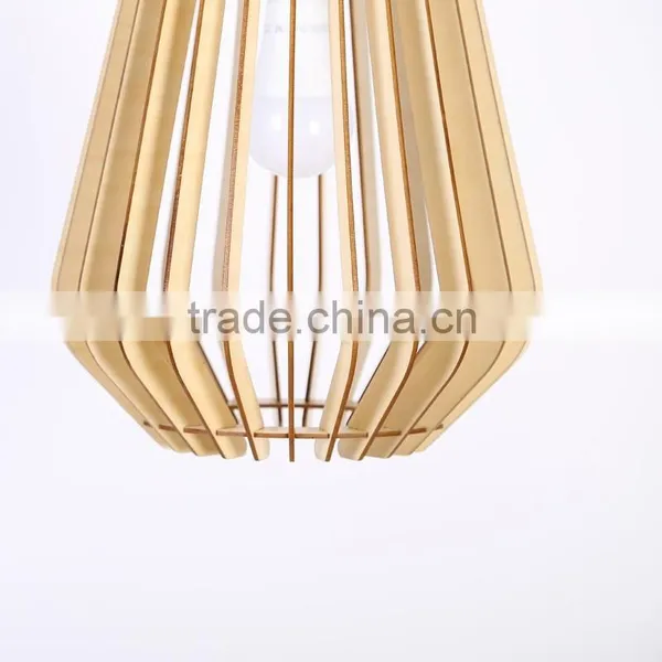 Wood Pendant Lighting for Vintage Home Decor E27 JK-8005B-17 LED Pendant Light photo-6