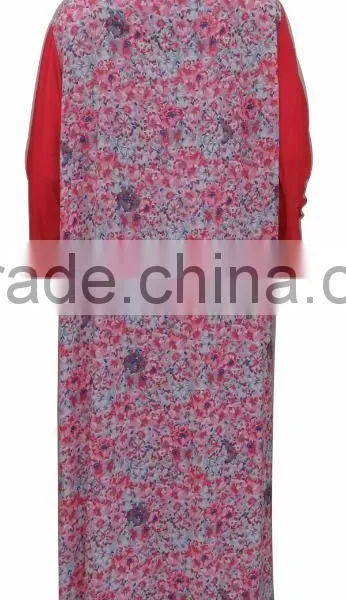 100% Rayon Maxi Dress,long Dress, Muslim Throbe With Lace photo-2