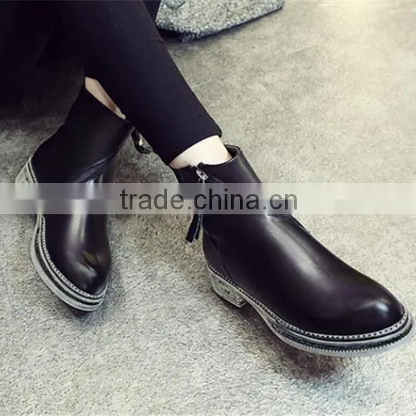 Hot Selling Boots Women Leather Winter White Boots for Women With Low Price XT-DA0759 photo-4