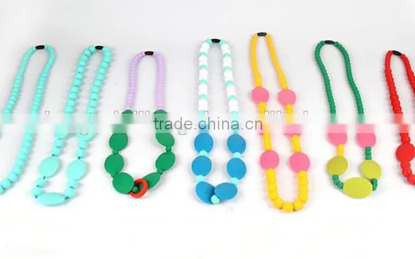Food Grade Silicone Nursing Teething Necklace Wholesale For Mum And Baby photo-4