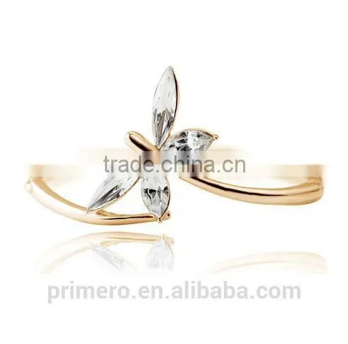 New Design Brand Wholesale Austrian Crystal Dragonfly Bangles Bracelet Jewelry photo-5
