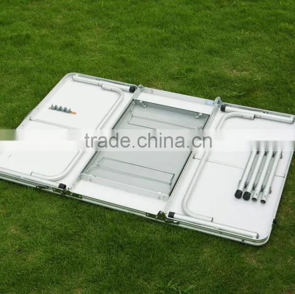 Korea Brushed Silver Handy Garden Folding Table photo-3