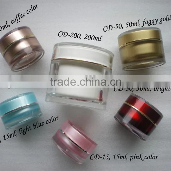 Classic Acrylic Cyliner Cosmetic Jar