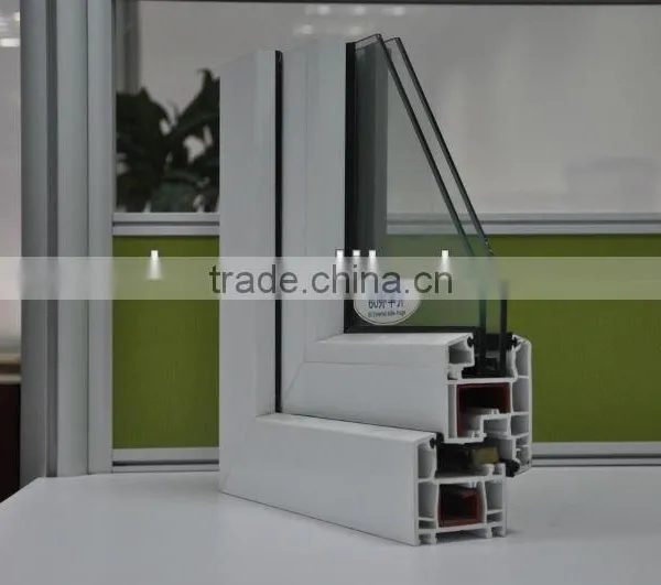 PVC Window Frame Conch 60 Casement Outwards Opening UPVC Profiles photo-3