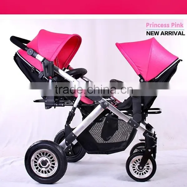 Twins Baby Stroller,single/double Baby Stroller Convertible,Single Stroller Footprint, Holds Double photo-2