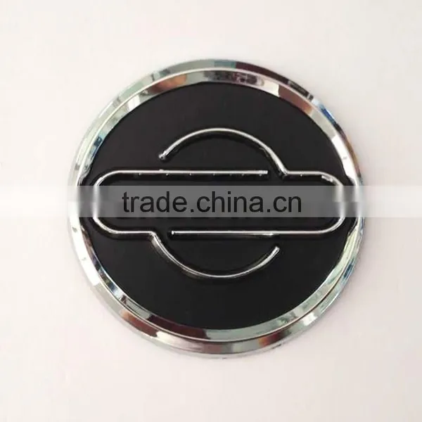 New Arrival 3D ABS Plastic Chrome Plated Self-adhesive Round Car Emblem ,car Emblem photo-2