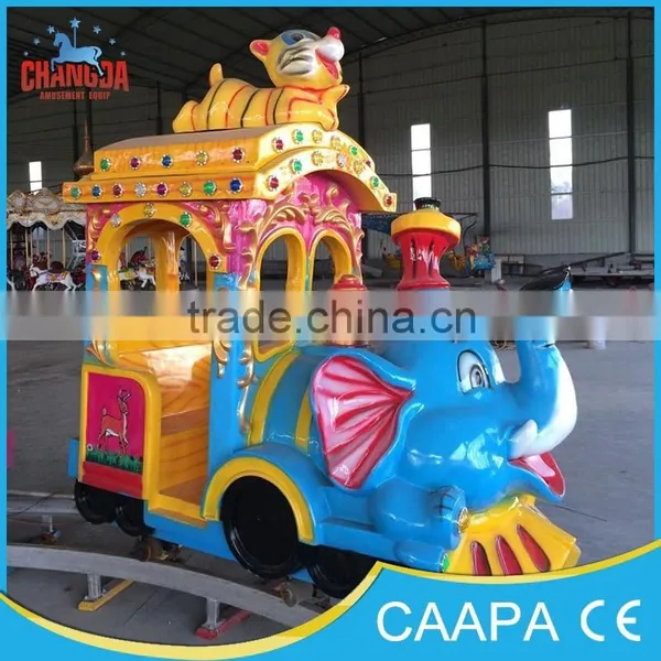 2016 Popular 14 Seats Amusement Park Games Equipment Electric Track Train photo-2