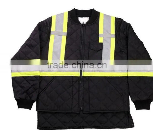 Traffic Safety Winter Jacket Safety Bomber Jacket Cotton Coat photo-3