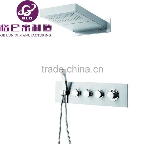 Thermostatic 304 Stainless Steel Bathroom Rainfall Shower Panel,Shower Faucet photo-2