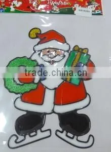 High Quality Santa Claus PVC Sticker For Window /Door Decoration photo-3