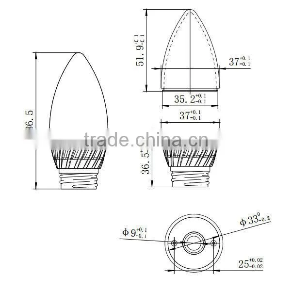 3W 4W 5W Parts of a Light Bulb photo-3