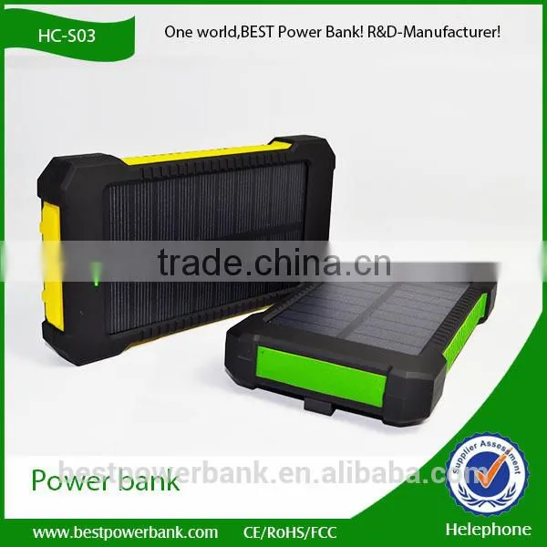 HC-S03 Solar Charger 10000mah Portable Charger for Samsung Galaxy s6
