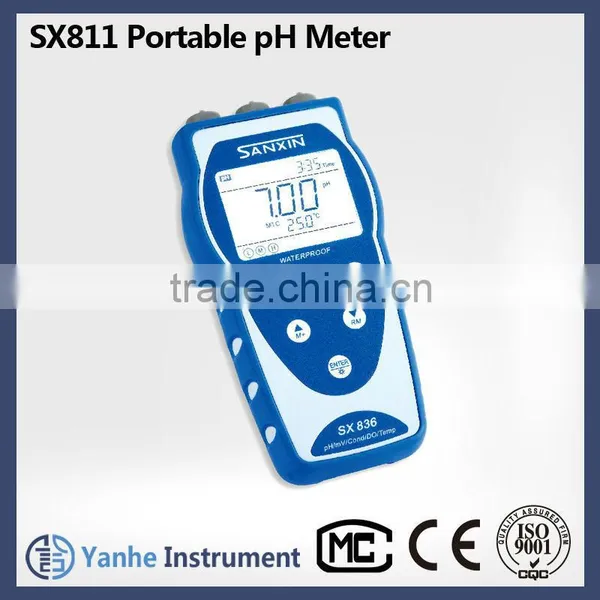 SX811 Digital pH Meter PH/mV/Temp IP57 ph Meter Manufacturers in China
