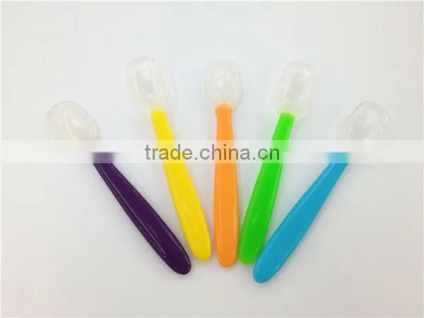 Hot Safe and Health Feeding Baby Silicone Spoon photo-6