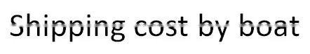 The Shipping Costs by Boat to Navi Mumbai, India, USD1280