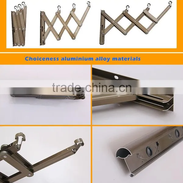 Wall Mounted Metal Garment Rack Laundry Clothes Drying Rack Malaysia photo-4