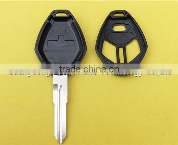 Replacement 2+1 Buttons No Logo Uncut Right Groove Blade Keyless Remote Housing Fob Key Case Shell Mistubishi Car Key photo-5