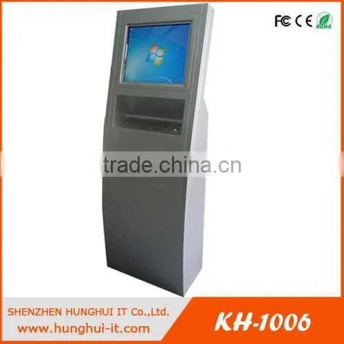 19 Inch Touch Screen Payment Kiosk With Metal Keyboard / Metal Kiosk Keyboard