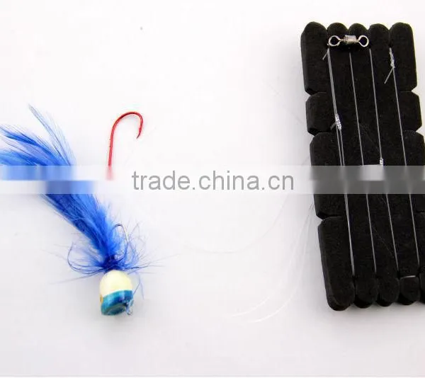SURF POP RIG BLUE 1/0 FLOAT HOOK BAITED HOOK B/HOLDER 30LB photo-4