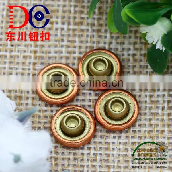 Shiny Copper Custom Logo Metal Button Jeans Rivet for Denim photo-6