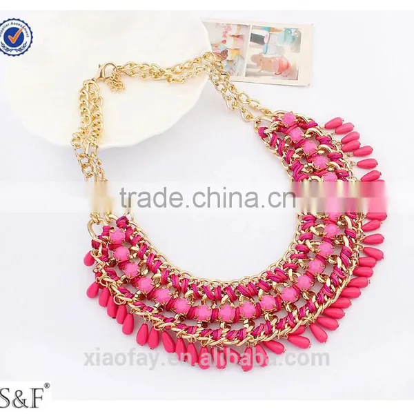 105945 Wholesale Fashion Statement Jewelry, Germanium Alloy Statement Necklace Jewelry photo-3