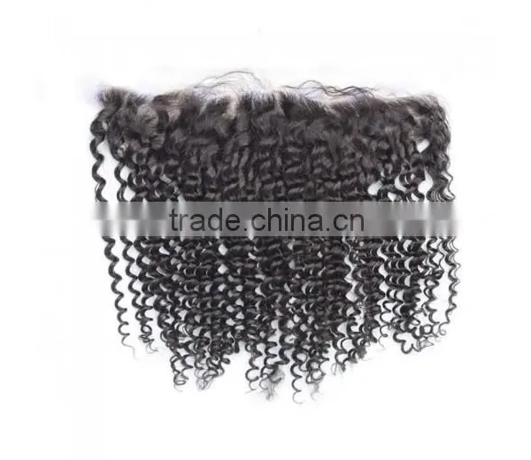 no Moq Cheap Free Part Deep Wave Human Hair Lace Frontal Closure in Stock photo-5