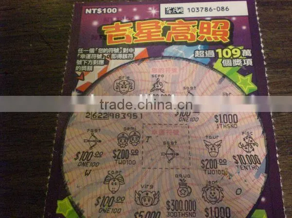 4 Color Printing Thermal Scratch off Lottery Ticket Manufacturer photo-4