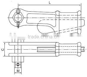 High Quality NX(Non-adjustable) Wedge Type Pulling Line Clamp photo-2