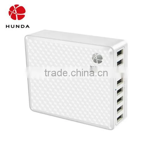 HUNDA 8in1 Intelligent Auto Detect HUNDA White Elegant Lines 60W 5V 8 Port USB Charger photo-4