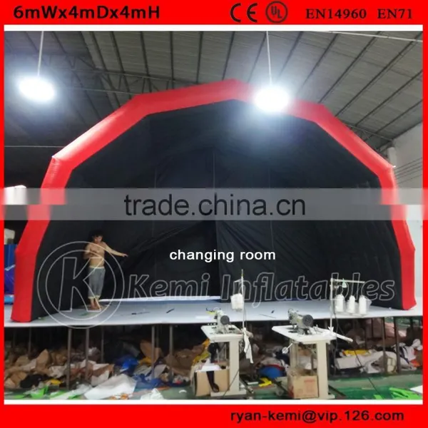 6mWx4mDx4mH Red Black Giant Inflatable Stage Cover Tent Oxford Cloth Inflatable Tent Large Inflatable Room Events Tent photo-5