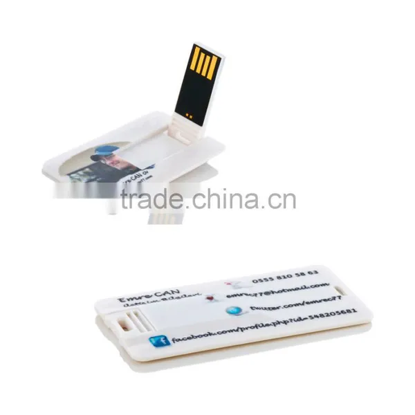 Plastic Card Type Usb Flash Drive, Custom Blank Usb Card With Keychain, Free Full Color Printing Usb Memory Card photo-4
