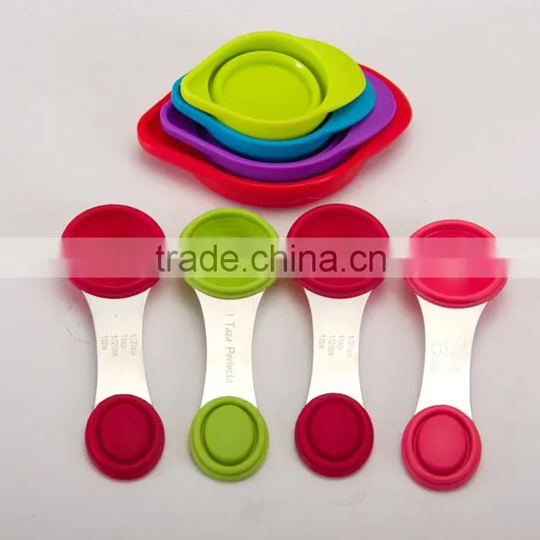Space Saving FDA Standard Collapsible Silicone Measuring Cup Set photo-3