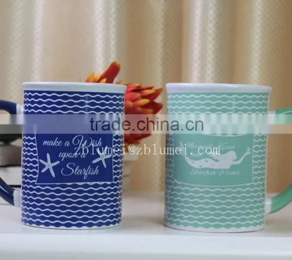 Promotional Custom Color 11OZ Ceramic Mug With C-Handle