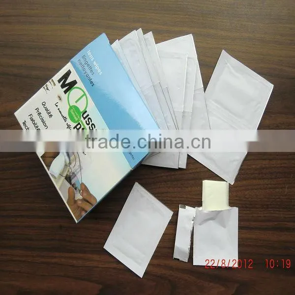 Individually Wrapped Lens Cleaner Wet Wipes, Household Cleaning Tissue, CE Certification, China OEM photo-2