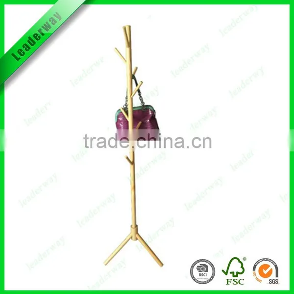 New White Bamboo Clothes Rack for Clothes in Luggage Rack photo-6