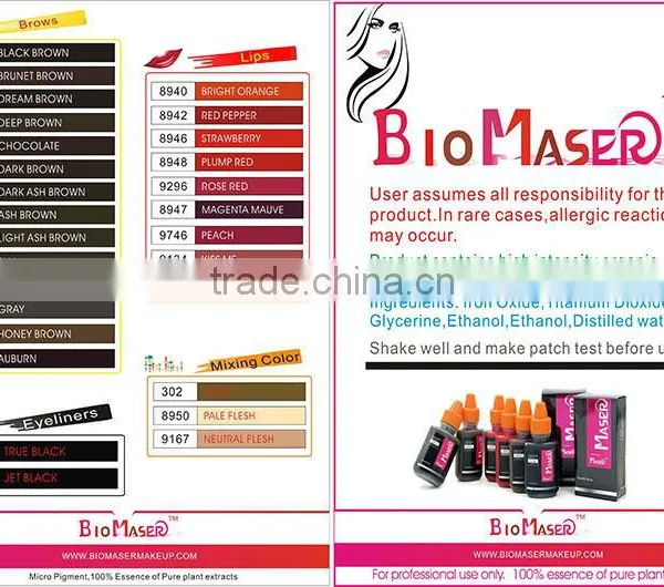 Permanent Makeup Color Pigments Ink Bottle Plastic Tattoo photo-3