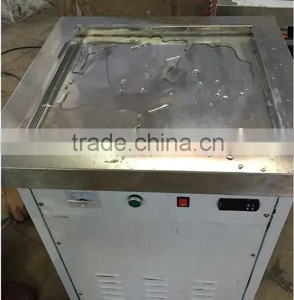 Stir Pan Fried Roll Ice Cream Machine/ Plat Pan Fried Ice Cream Machine / Full Stainless Steel Ice Eam Machine photo-5