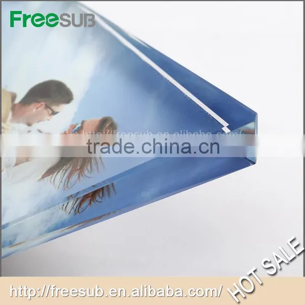 Freesub BSJ10B L150*H220*W40mm Big Ice Hill Screen Blank 3D Sublimation Personalized Crystal Frames photo-3