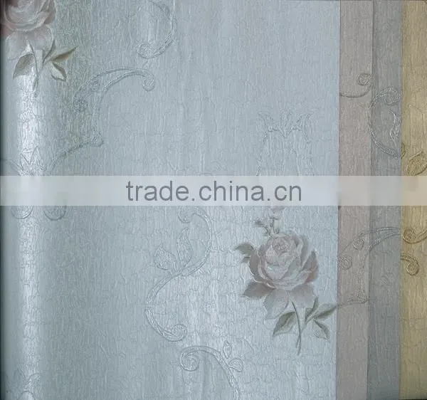 High Quality Vinyl Wallpaper With Beautiful Flowers photo-5