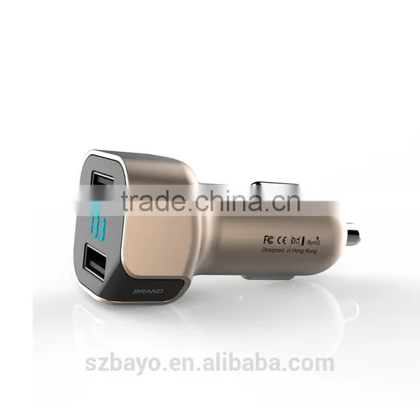 Dual USB Bluetooth Car Chargers With Car Battery Meter photo-4