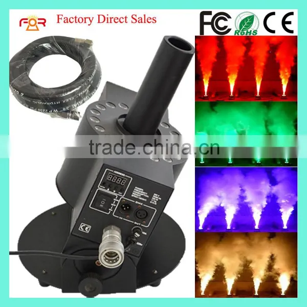 DMX512 Shooting Up 8-10 Meter CO2 Jet Column Machine 3in1 RGB 18x3w CO2 Cannon Smoke Machine 250w LED CO2 Jet Machine