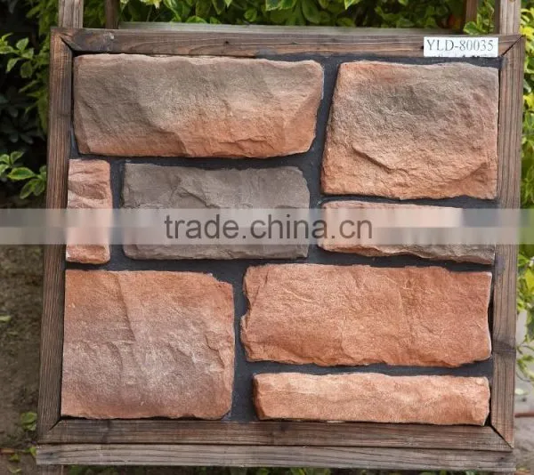 Imitation Stones for Interior Panels Fire Bricks, Wall Tile Decoration, Classic, Beige ad Grey photo-6
