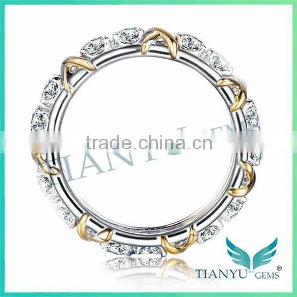 Synthetic Diamond Jewellery Wedding Rings 9 Hearts & Flower VVS1 E-F Round Cut Moissanite Diamond Women Rings Price photo-4