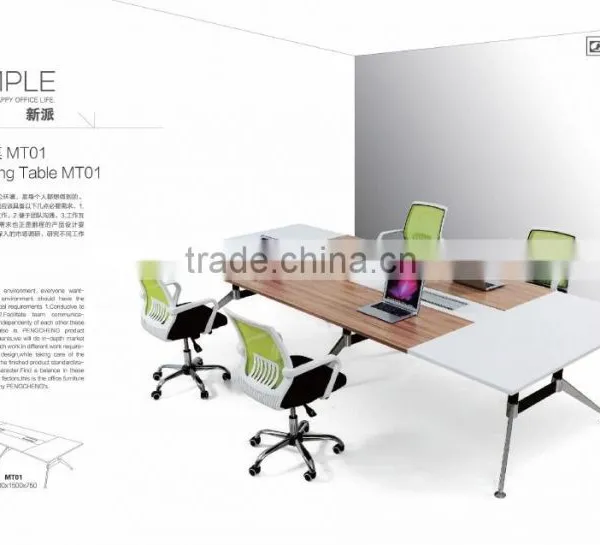 Modern Design Large Modular Square Meeting Table for Boardroom photo-4