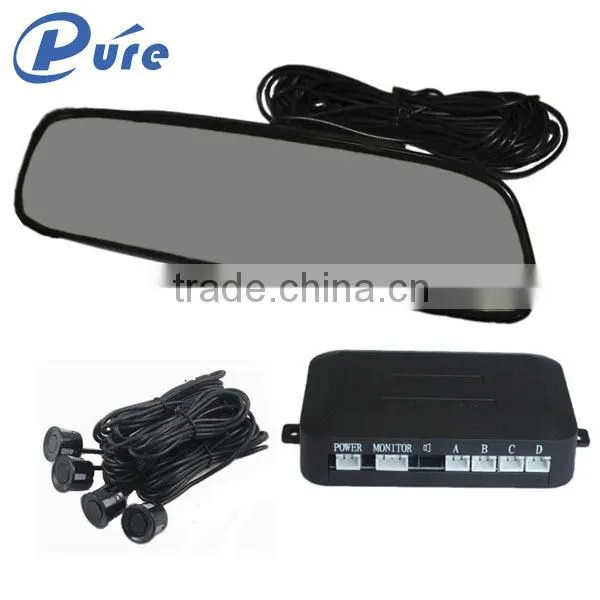 High Quality Led Display Rear View Mirror Car Parking Sensor System With 4 Sensors photo-4