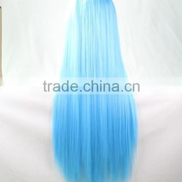Beautiful Wig Cosplay Blue Wig Sweety Girl Long Hair Wigs Wholesale photo-4