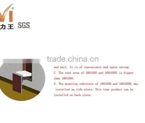 Patent Product Wall Mounted Chair Hidden Folding Chair Hardware for Shoes Rack Shoes Cabinet photo-2