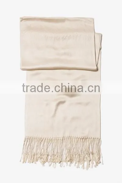 Beige Pasmina Viscose Scarf Pashmina Scarves Viscose Shawl Pasmina Scarf photo-2