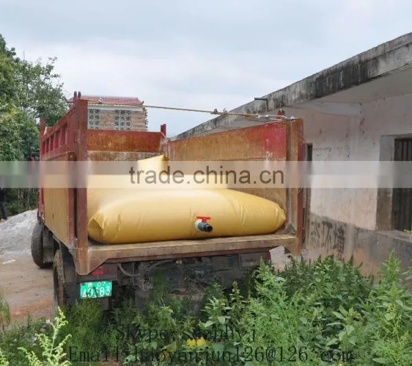 Collapsible Water Bladder/tank for Truck Base or Platform
